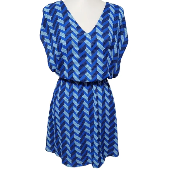 Candie's | Dresses | Candies Blue Geometric Butterfly Mini Dress Size Medium | Poshmark Candie's | Dresses | Candies Blue Geometric Butterfly Mini Dress Size Medium | Poshmark